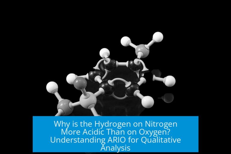 Why is the Hydrogen on Nitrogen More Acidic Than on Oxygen? Understanding ARIO for Qualitative Analysis
