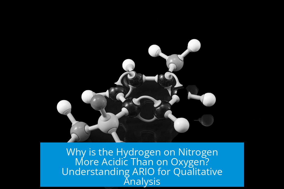 Why is the Hydrogen on Nitrogen More Acidic Than on Oxygen? Understanding ARIO for Qualitative Analysis