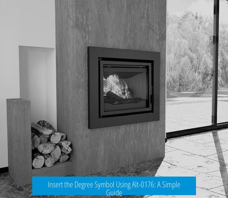 Insert the Degree Symbol Using Alt-0176: A Simple Guide