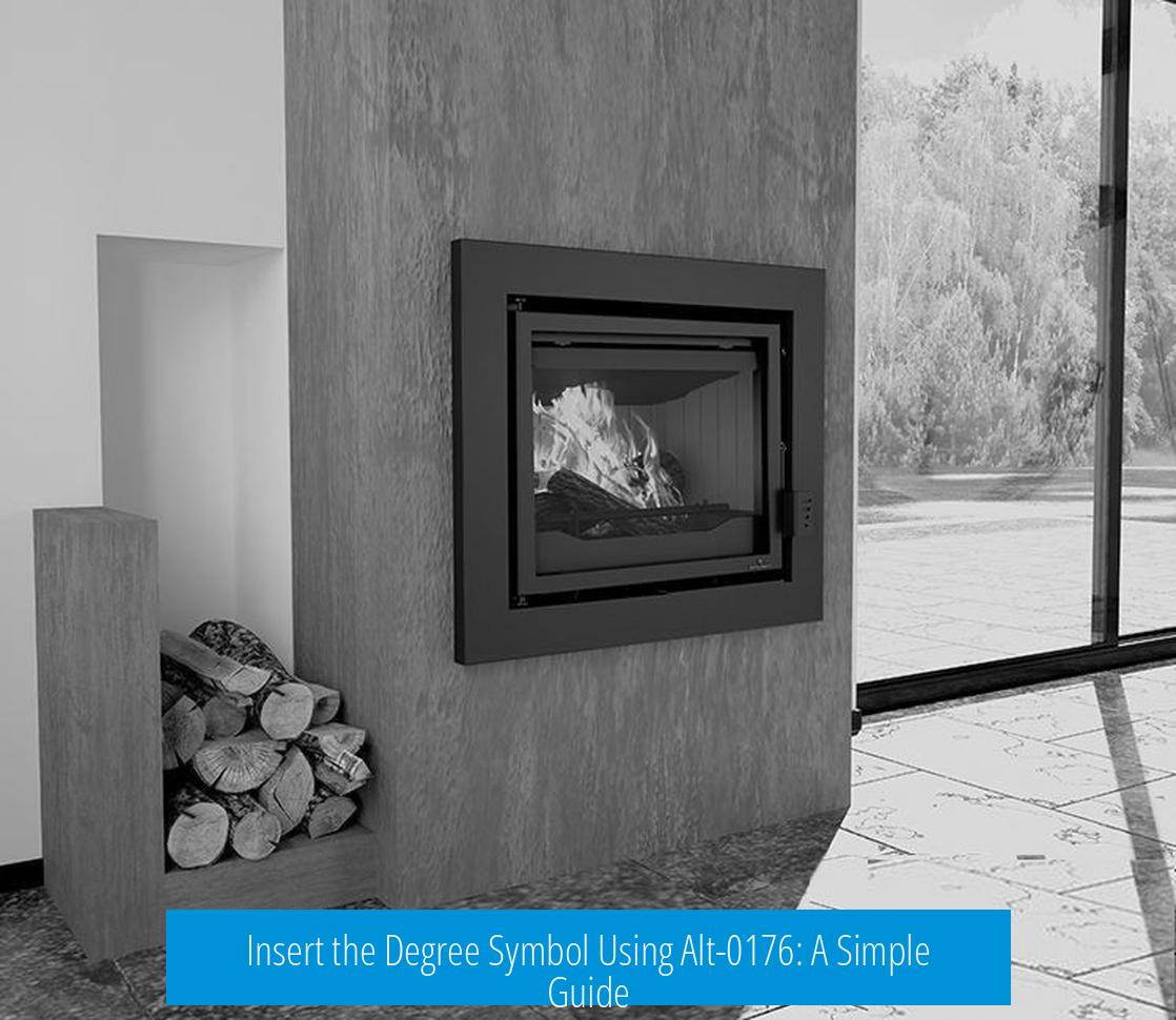 Insert the Degree Symbol Using Alt-0176: A Simple Guide