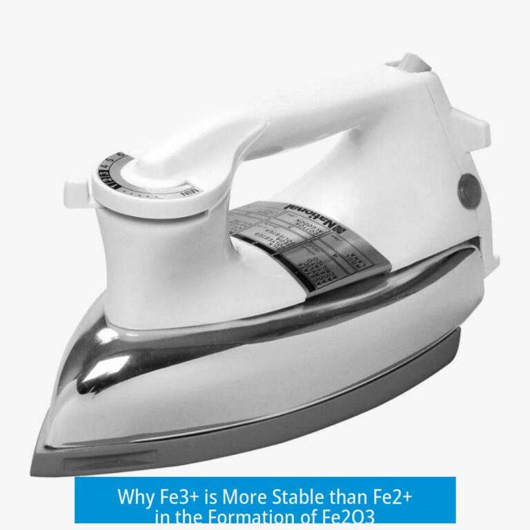 Why Fe3+ is More Stable than Fe2+ in the Formation of Fe2O3
