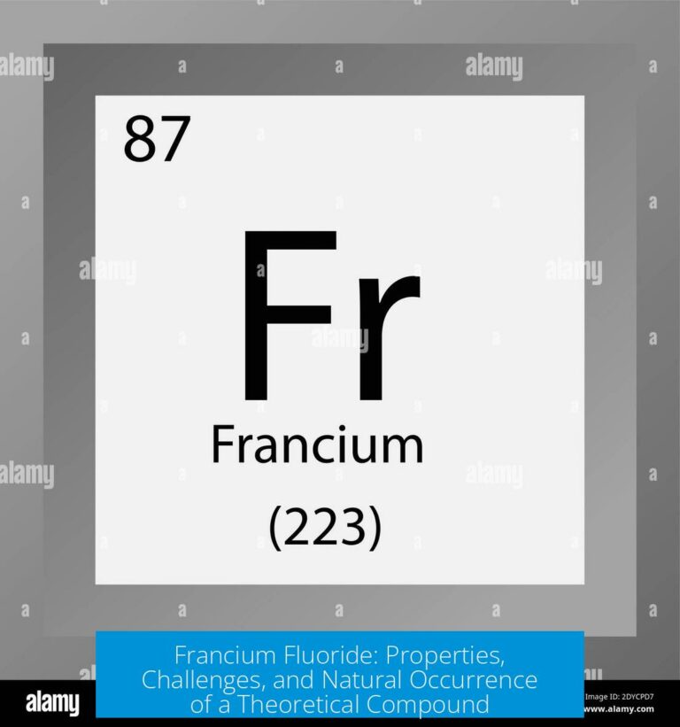 Francium Fluoride: Properties, Challenges, and Natural Occurrence of a Theoretical Compound