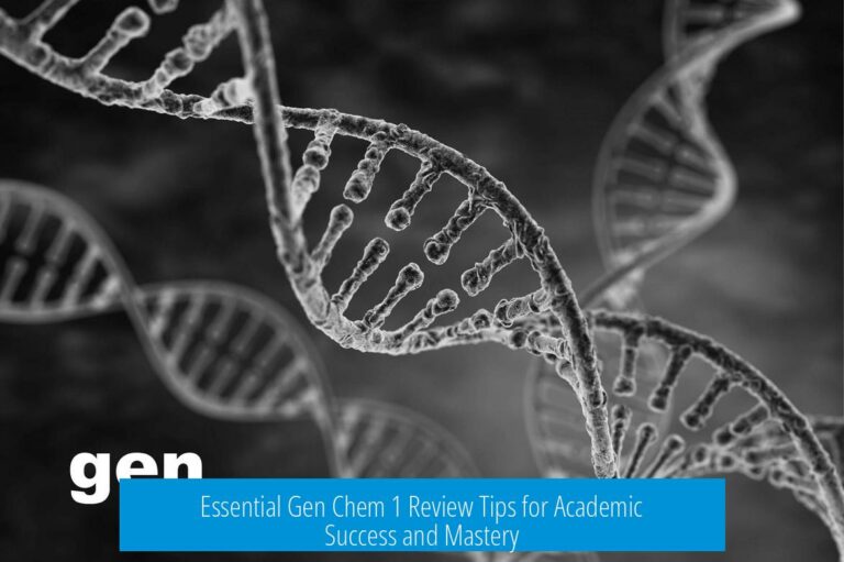 Essential Gen Chem 1 Review Tips for Academic Success and Mastery