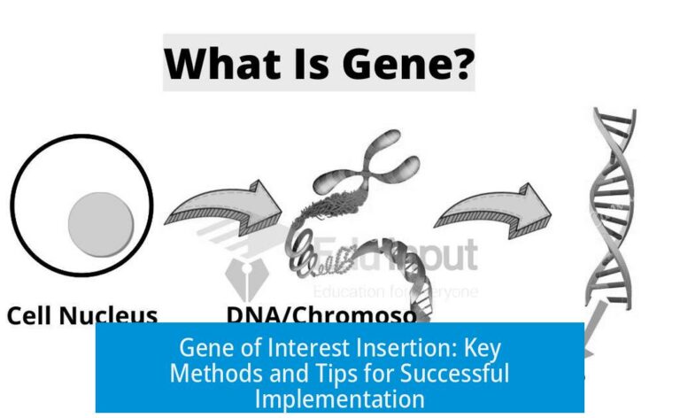 Gene of Interest Insertion: Key Methods and Tips for Successful Implementation