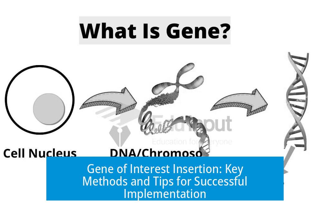 Gene of Interest Insertion: Key Methods and Tips for Successful Implementation