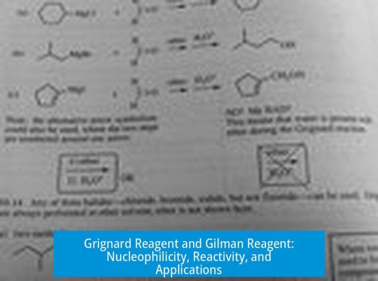 Grignard Reagent and Gilman Reagent: Nucleophilicity, Reactivity, and Applications