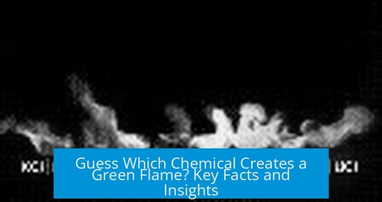 Guess Which Chemical Creates a Green Flame? Key Facts and Insights
