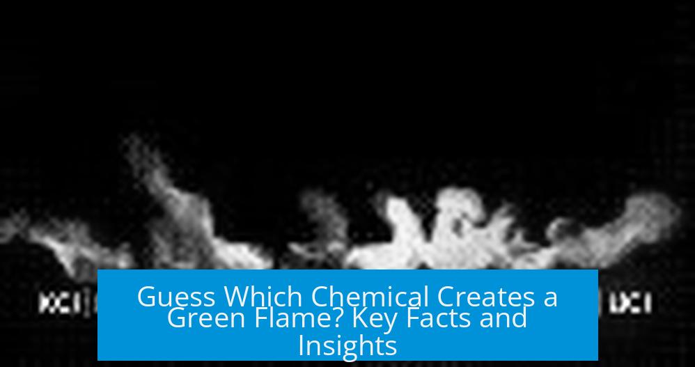 Guess Which Chemical Creates a Green Flame? Key Facts and Insights