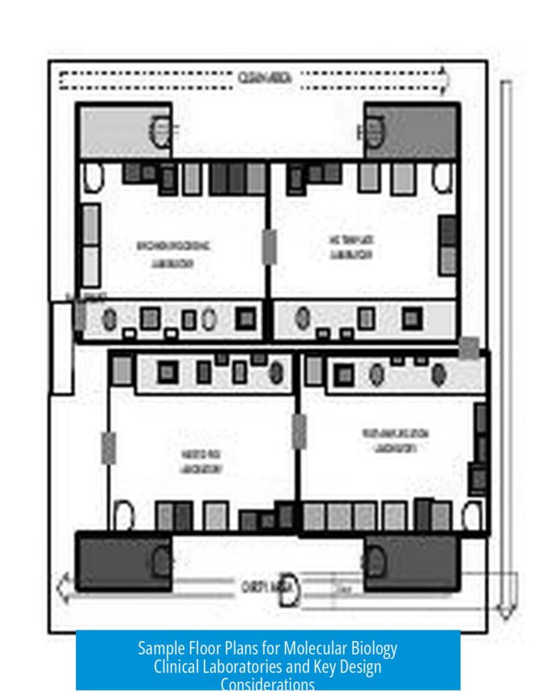 Sample Floor Plans for Molecular Biology Clinical Laboratories and Key Design Considerations