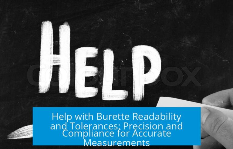 Help with Burette Readability and Tolerances: Precision and Compliance for Accurate Measurements
