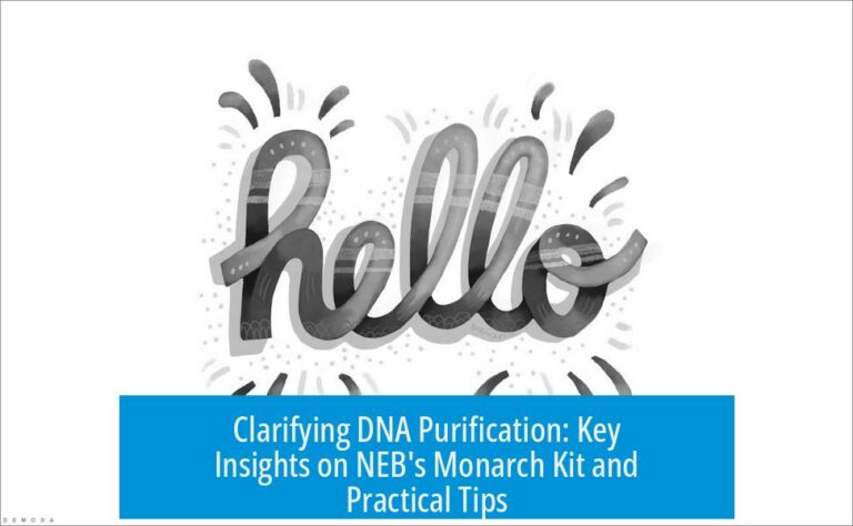 Clarifying DNA Purification: Key Insights on NEB's Monarch Kit and Practical Tips