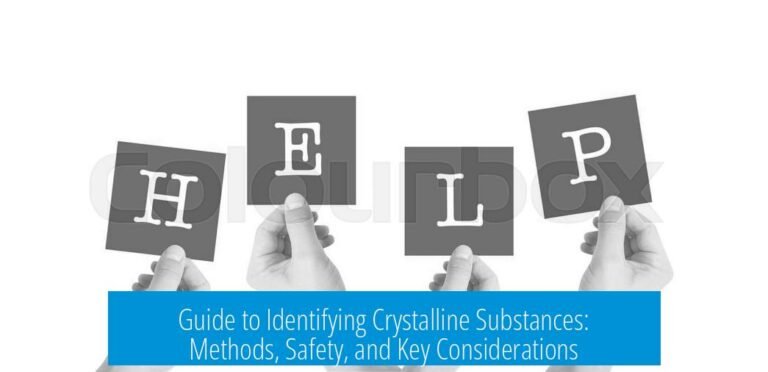Guide to Identifying Crystalline Substances: Methods, Safety, and Key Considerations