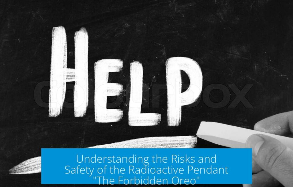 Understanding the Risks and Safety of the Radioactive Pendant "The Forbidden Oreo"
