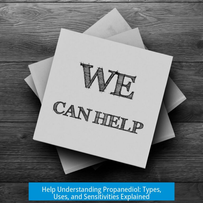Help Understanding Propanediol: Types, Uses, and Sensitivities Explained