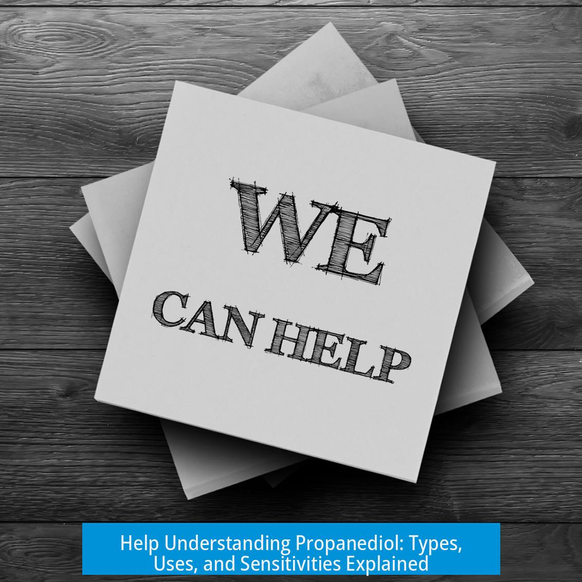 Help Understanding Propanediol: Types, Uses, and Sensitivities Explained