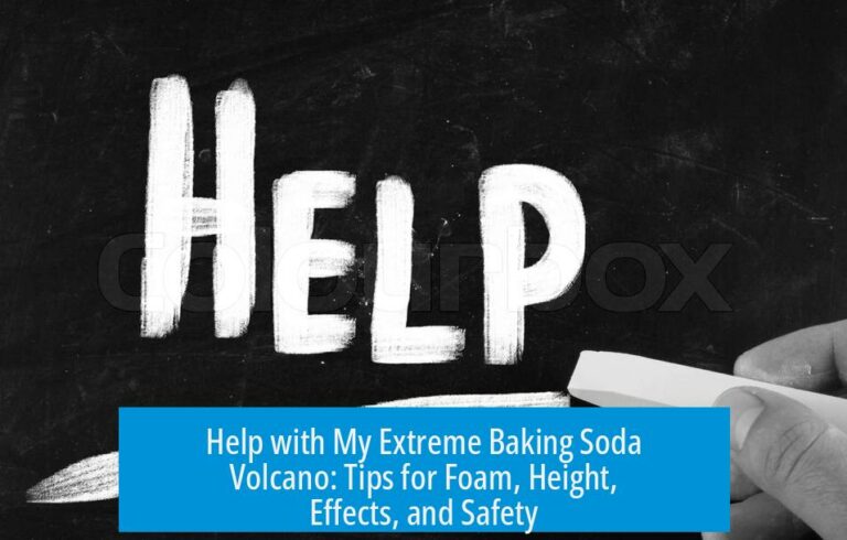Help with My Extreme Baking Soda Volcano: Tips for Foam, Height, Effects, and Safety