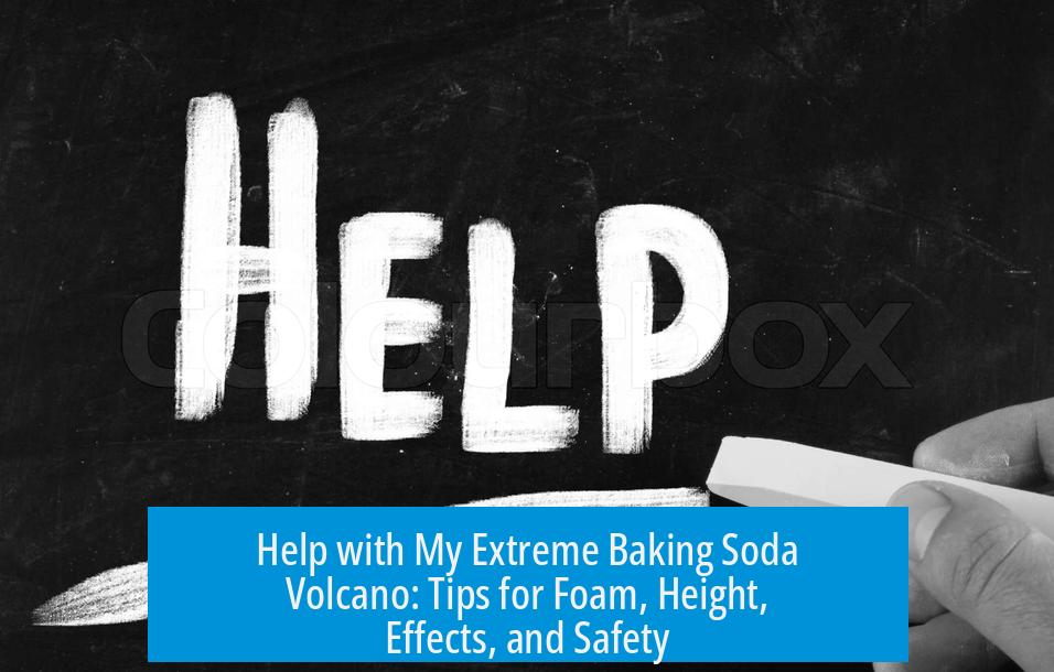 Help with My Extreme Baking Soda Volcano: Tips for Foam, Height, Effects, and Safety