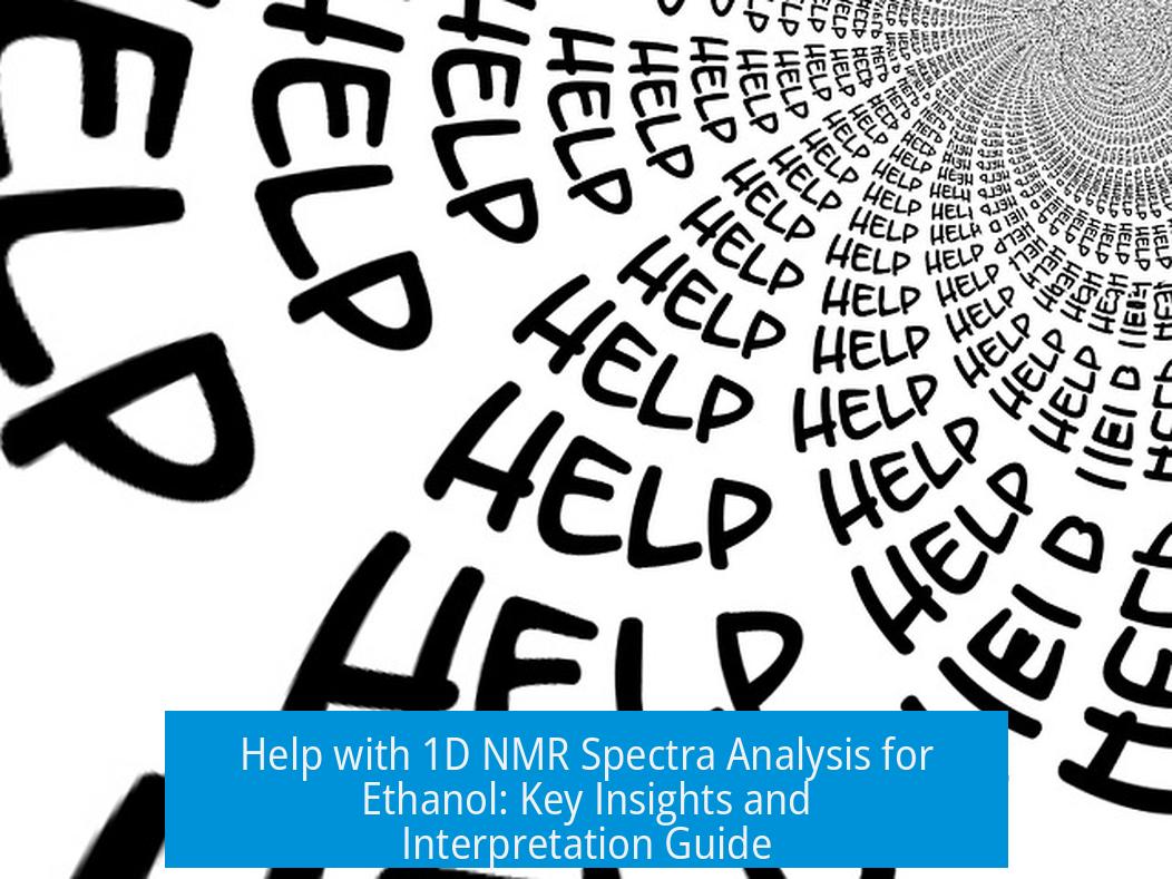 Help with 1D NMR Spectra Analysis for Ethanol: Key Insights and Interpretation Guide