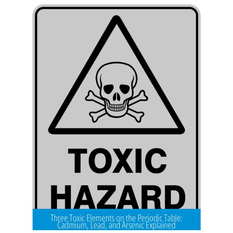 Three Toxic Elements on the Periodic Table: Cadmium, Lead, and Arsenic Explained