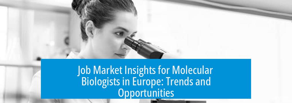 Job Market Insights for Molecular Biologists in Europe: Trends and Opportunities