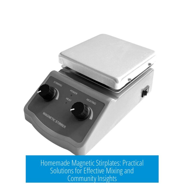 Homemade Magnetic Stirplates: Practical Solutions for Effective Mixing and Community Insights