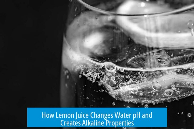 How Lemon Juice Changes Water pH and Creates Alkaline Properties
