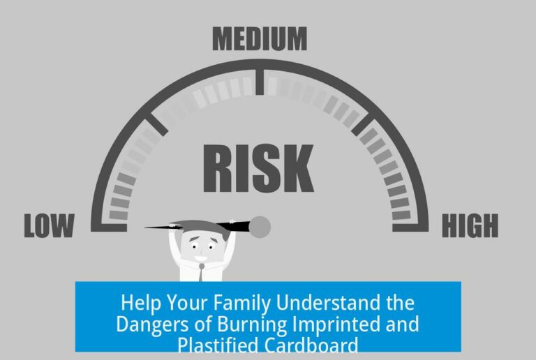 Help Your Family Understand the Dangers of Burning Imprinted and Plastified Cardboard