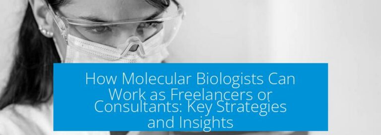 How Molecular Biologists Can Work as Freelancers or Consultants: Key Strategies and Insights