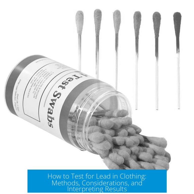How to Test for Lead in Clothing: Methods, Considerations, and Interpreting Results