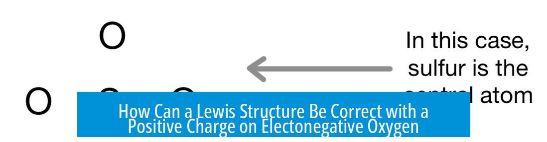 How Can a Lewis Structure Be Correct with a Positive Charge on Electonegative Oxygen