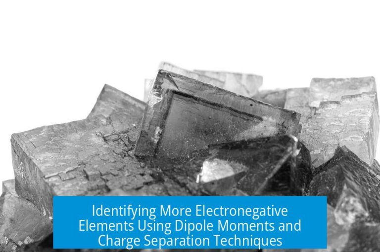 Identifying More Electronegative Elements Using Dipole Moments and Charge Separation Techniques