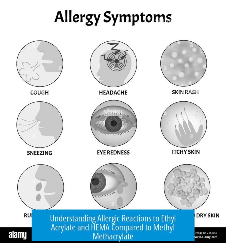 Understanding Allergic Reactions to Ethyl Acrylate and HEMA Compared to Methyl Methacrylate