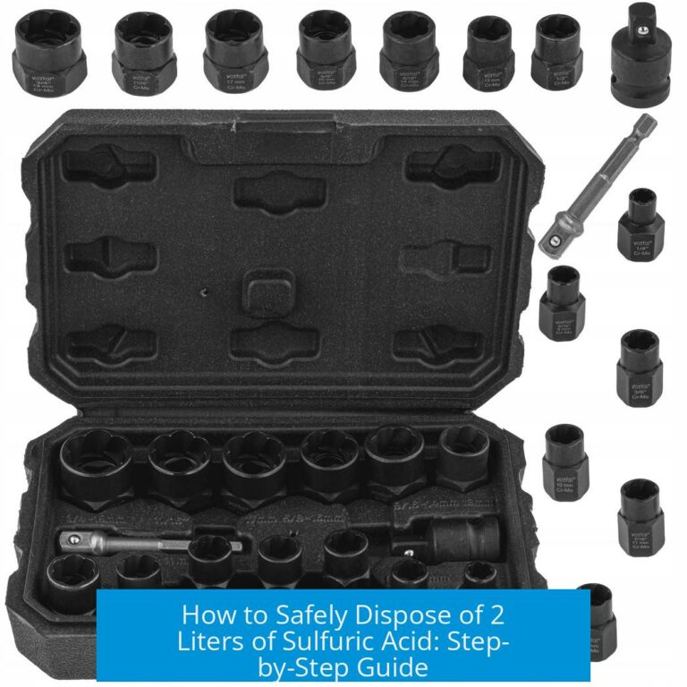 How to Safely Dispose of 2 Liters of Sulfuric Acid: Step-by-Step Guide