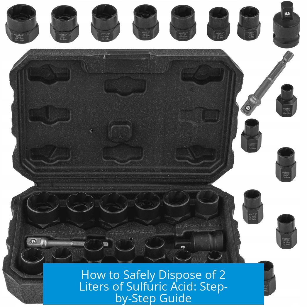 How to Safely Dispose of 2 Liters of Sulfuric Acid: Step-by-Step Guide
