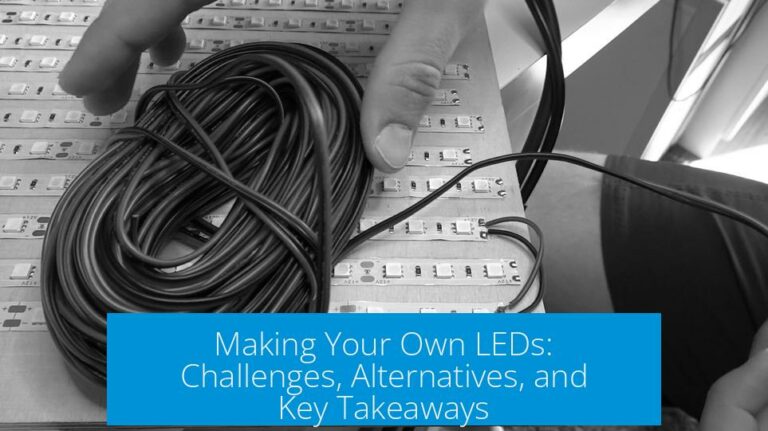 Making Your Own LEDs: Challenges, Alternatives, and Key Takeaways