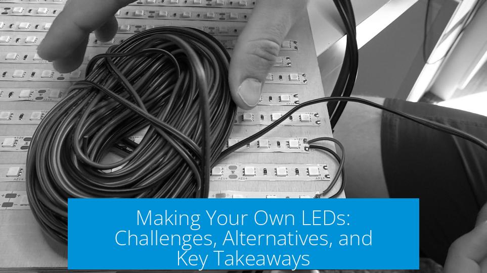Making Your Own LEDs: Challenges, Alternatives, and Key Takeaways