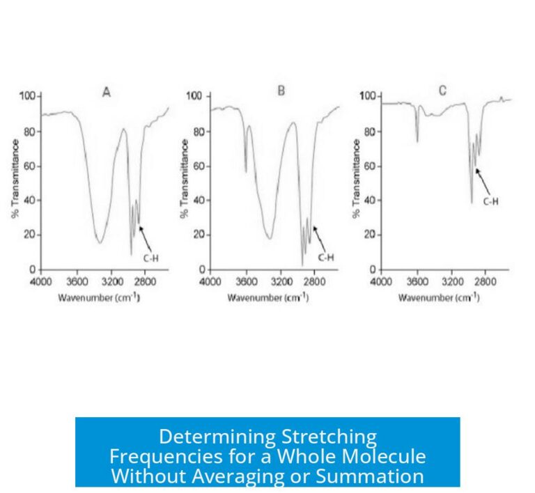 Determining Stretching Frequencies for a Whole Molecule Without Averaging or Summation