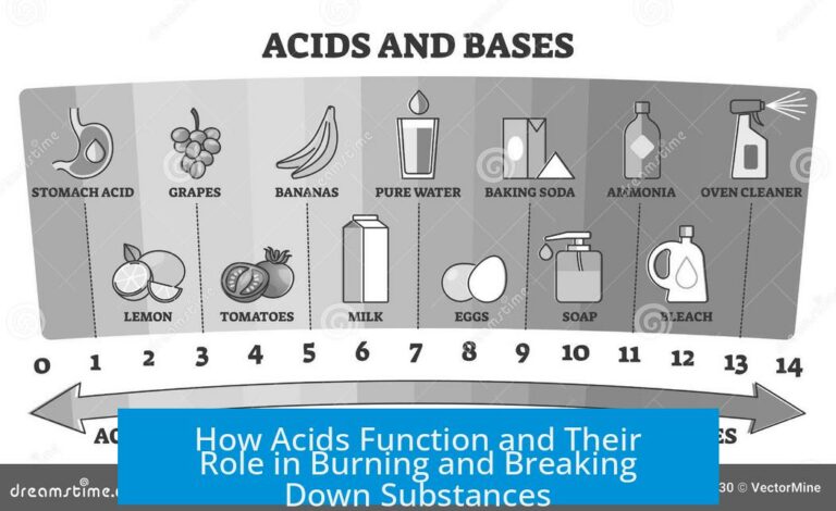 How Acids Function and Their Role in Burning and Breaking Down Substances