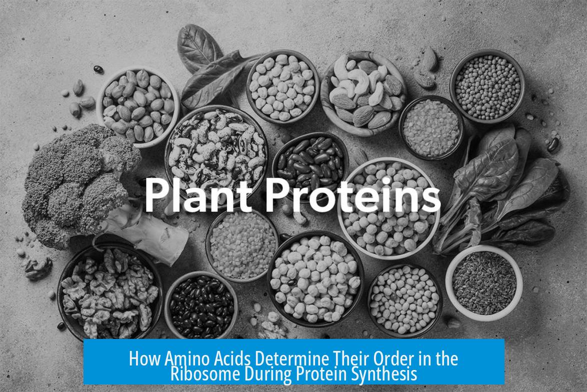 How Amino Acids Determine Their Order in the Ribosome During Protein Synthesis