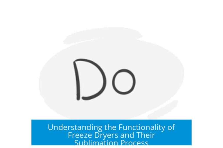 Understanding the Functionality of Freeze Dryers and Their Sublimation Process