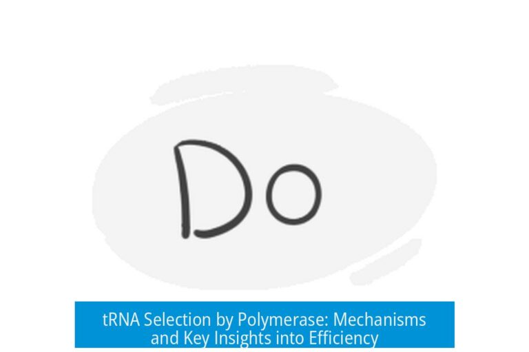 tRNA Selection by Polymerase: Mechanisms and Key Insights into Efficiency