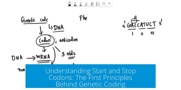 Understanding Start and Stop Codons: The First Principles Behind Genetic Coding