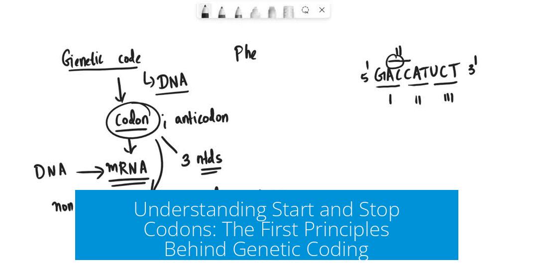 Understanding Start and Stop Codons: The First Principles Behind Genetic Coding