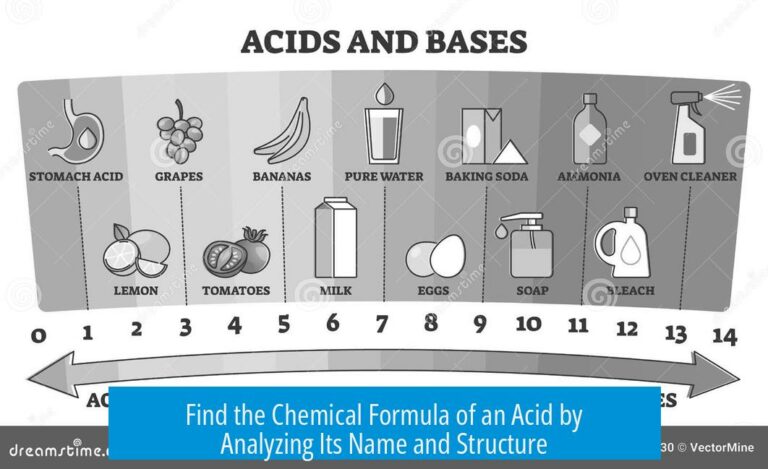 Find the Chemical Formula of an Acid by Analyzing Its Name and Structure