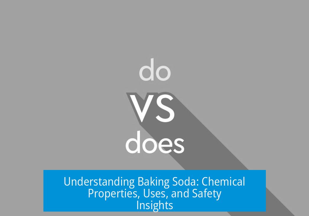 Understanding Baking Soda: Chemical Properties, Uses, and Safety Insights