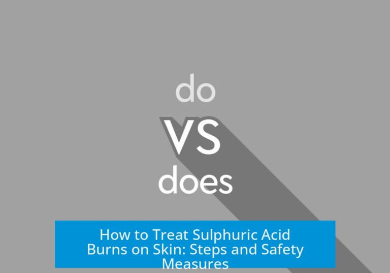 How to Treat Sulphuric Acid Burns on Skin: Steps and Safety Measures
