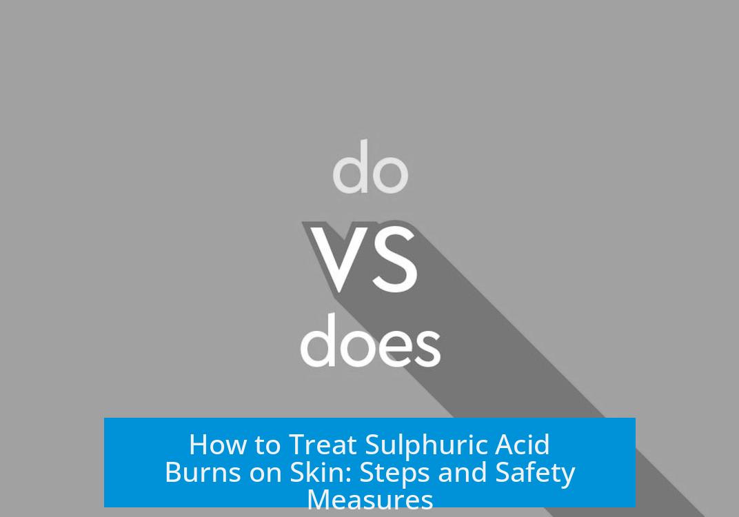 How to Treat Sulphuric Acid Burns on Skin: Steps and Safety Measures