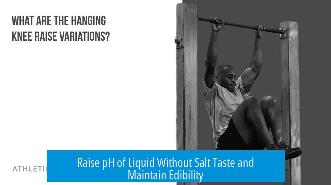 Raise pH of Liquid Without Salt Taste and Maintain Edibility