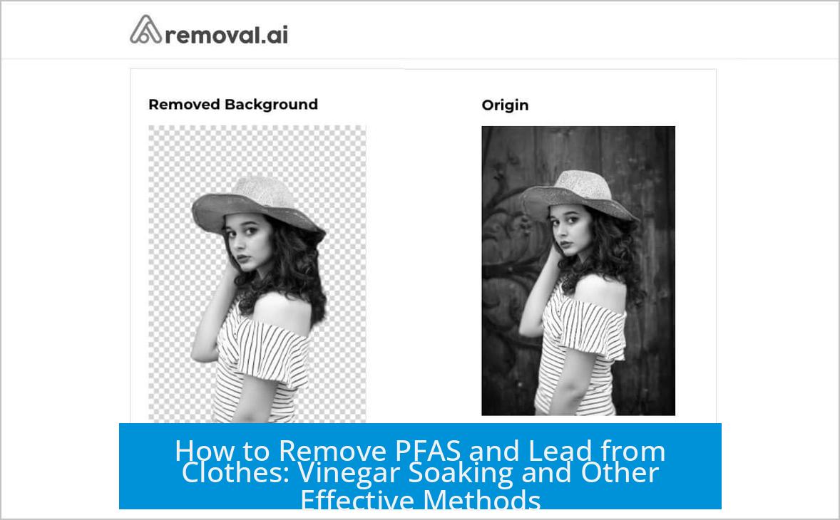 How to Remove PFAS and Lead from Clothes: Vinegar Soaking and Other Effective Methods