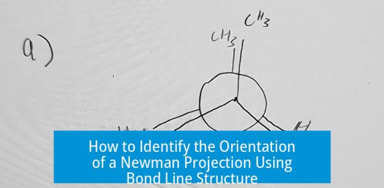 How to Identify the Orientation of a Newman Projection Using Bond Line Structure